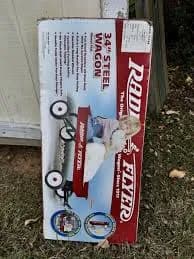 Radio Flyer 34" Steel Wagon Model #89 – Classic Red – New in Box (Box Wear)
