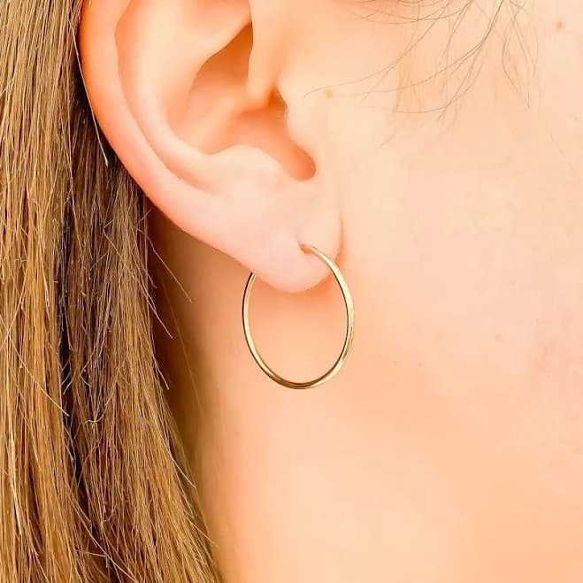 14K Gold Filled Hoop Earrings