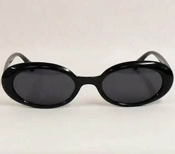 Edita Retro 1960s Slim Oval Sunglasses