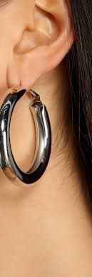 3 Pack Mixed Metal Tube Hoop Earrings | Windsor