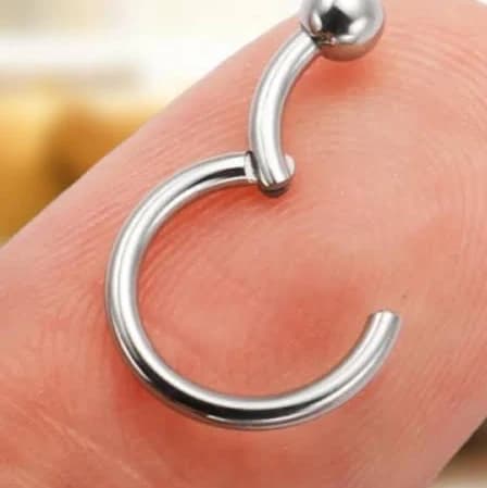Minimalist Dainty Septum Clicker Lip Ring