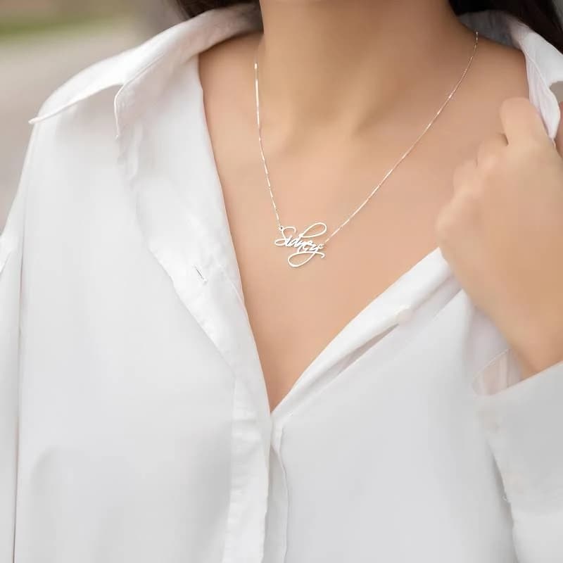 Personalized Script Name Necklace