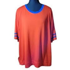 flirtitude | Tops | Blue Oversized Tshirt With White Spots | Poshmark