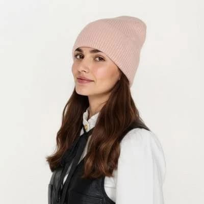 Anna-Kaci Women's Rib Knit Stretchy Beanie Hat with Folded Cuff