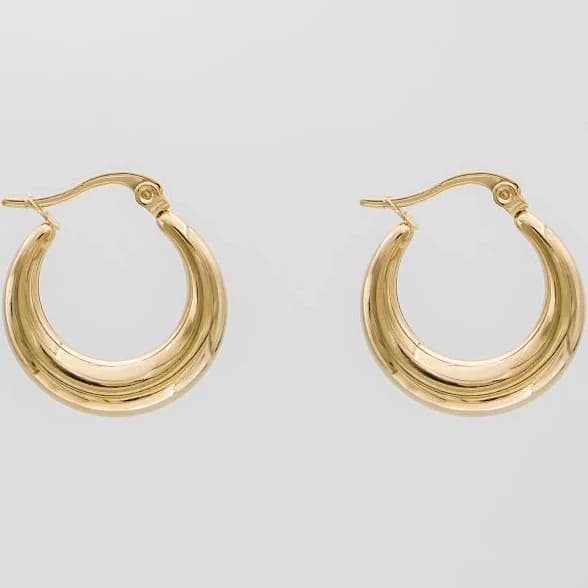 PRYA Gold Lina Hoop Earrings