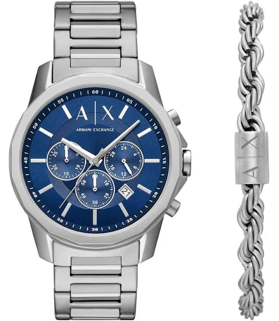 Armani Exchange Men's Chronograph Stainless Steel Gift Set