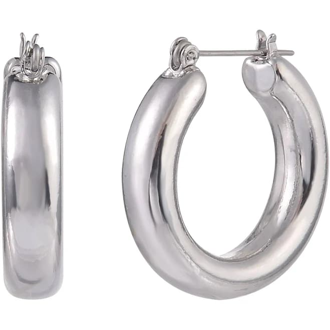 Time and Tru Women's Thick Click-It Hoop Earring
