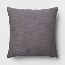 Oversized Square Cotton Boucle Reversible Throw Pillow with Linen Gray - Threshold™ : Target