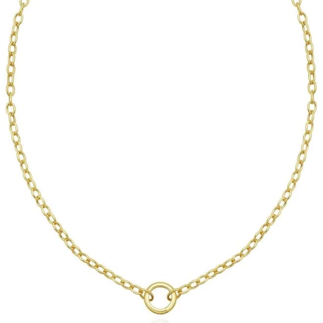 Round Charm Holder Necklace