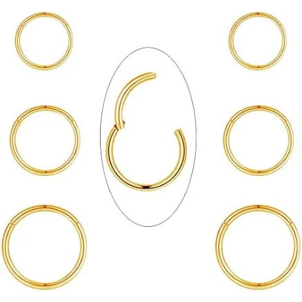 14K Gold Plated Tiny Thin Huggie Hoop Earrings