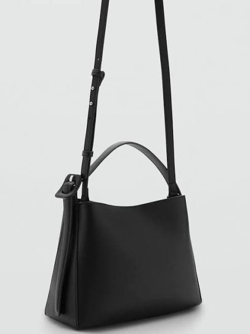 MANGO Women's Mini Shopper Buckle Bag