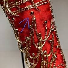 Lot of 3 Vtg Western Cowboy Boots Beaded Satin Christmas Hanging Ornament Plush | eBay