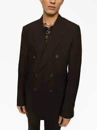 Dolce & Gabbana double-breasted Linen Blazer | Brown | FARFETCH
