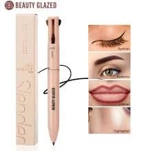 Beauty Glazed Multifunctional Makeup Pencil Eyebrow Pencil Eyeliner Lip Liner Highlighter 4 In 1 Makeup Ballpen Matte Finish