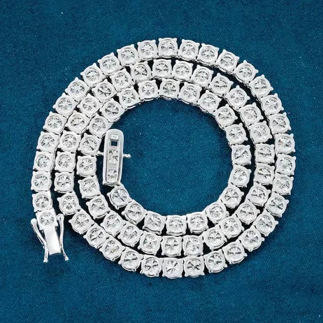 14K Gold Diamond Tennis Necklace