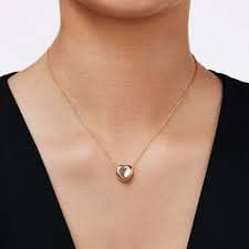 Christina Alexiou 18K Yellow Gold Puffy Heart Pendant – Long's Jewelers