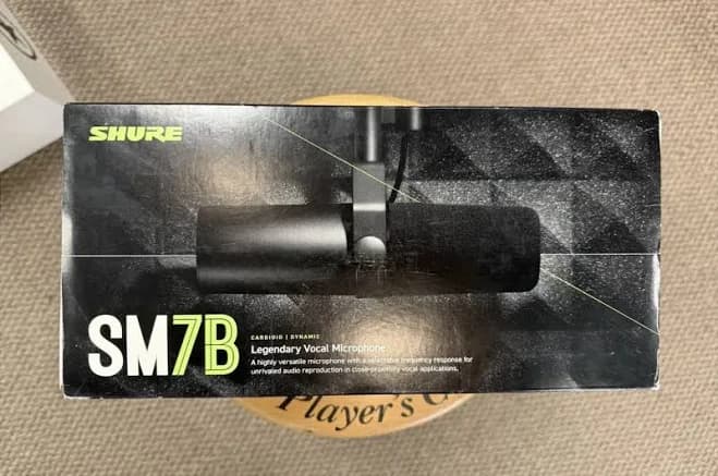 Shure SM7B Cardioid Dynamic Vocal Microphone - Pro Studio Podcast Mic