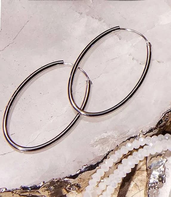 Karen Kane Women's Oval Hoop Earrings