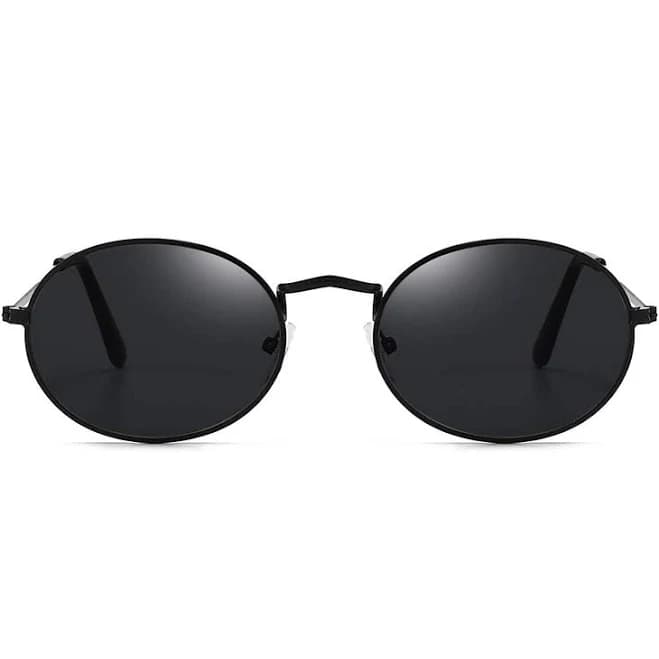 Vintage 90s Oval Metal Sunglasses