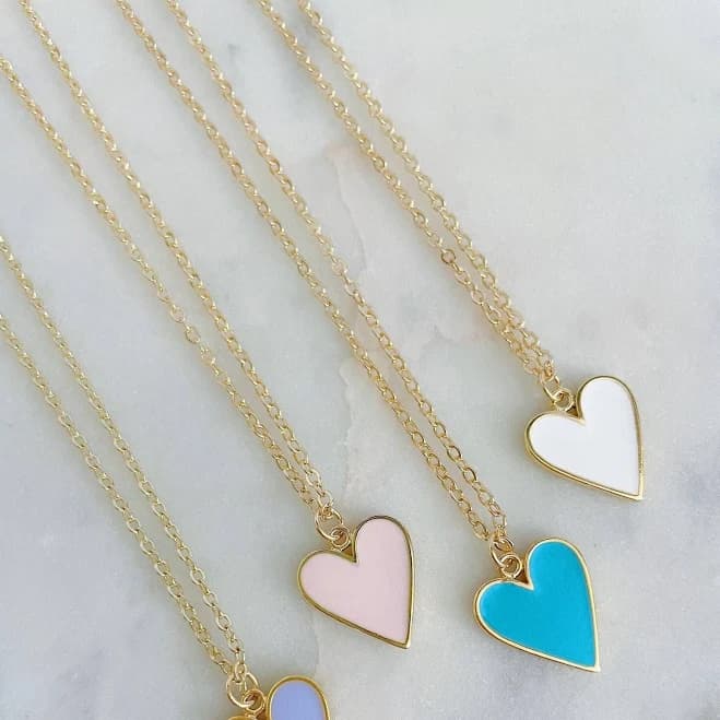 Dainty Minimalist Heart Necklace