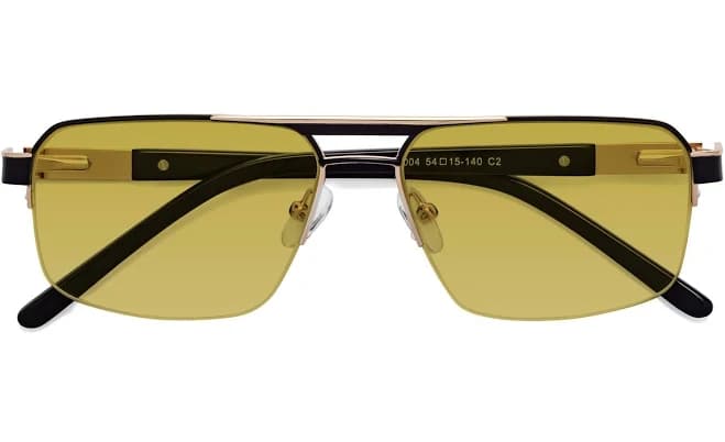 Chino Double Bridge Classic Semi-Rimless Sunglasses