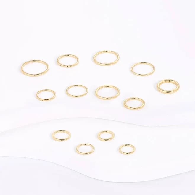 14K Gold Seamless Nose Ring Hoop