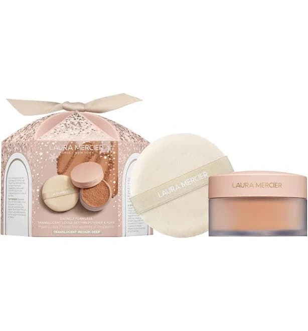 Laura Mercier Translucent Loose Setting Powder Ultra Blur & Puff Set Divinely Flawless