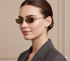 CHANEL Vintage Sunglasses Gold Mirror Lens Black Silver Rectangular Small 2056 New NOS 90s - Etsy