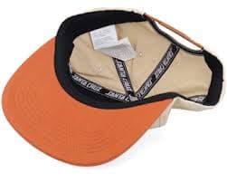 Retreat Cap Unbleached Beige/Orange Snapback | Hatstoreworld.com