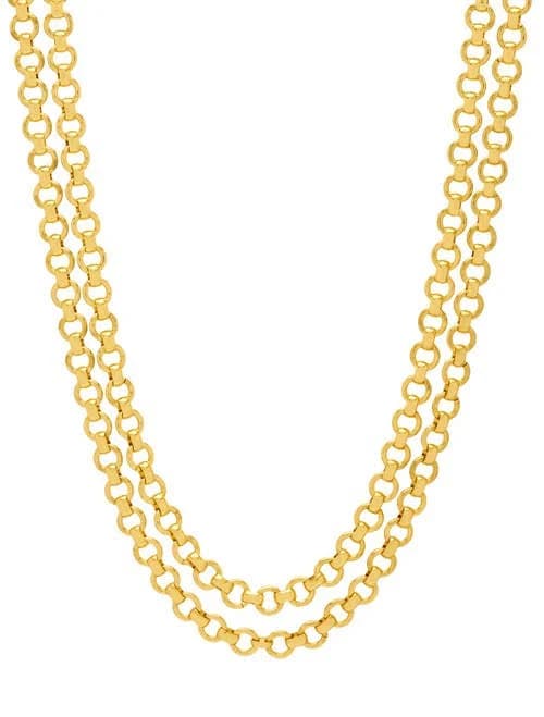 Estella Bartlett Women's Chunky Double Chain Toggle Necklace