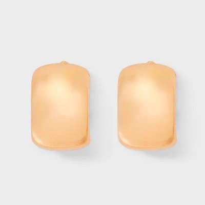 Irregular Arc Hoop Earrings Universal Thread Gold