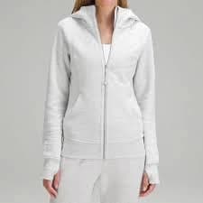 Lululemon Scuba Full-Zip Hoodie - Heathered Core Ultra Light Grey