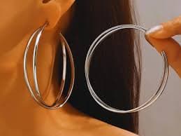 Large Gold Hoop Earrings – Double Layer Statement Jewelry - Etsy