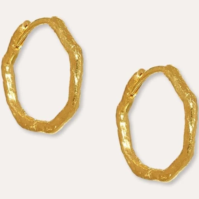 Ottoman Hands Hammered Hoop Earrings