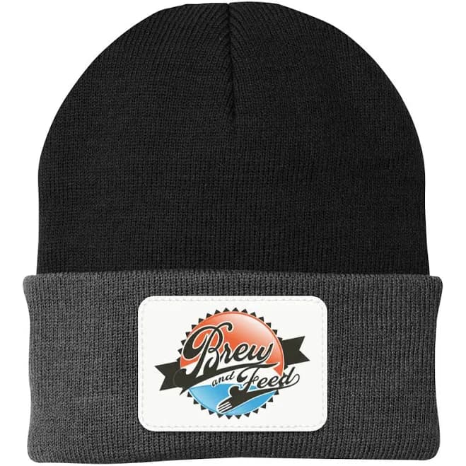 Cozy Cuff Patch Beanie