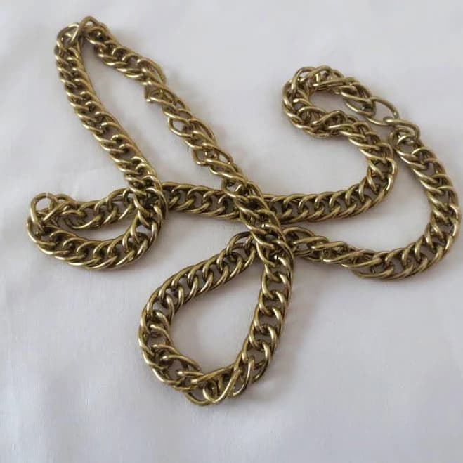 Wire Necklaces for Women, 2 Tone Link Chain Necklaces Circles Adjustable Necklaces Costume Jewelry for Women Gifts