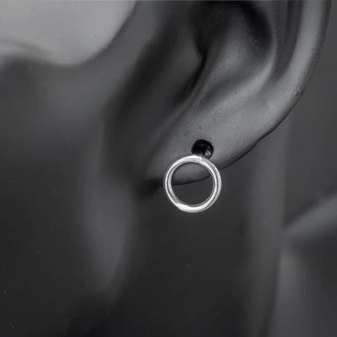 Minimalist Circle Stud Earrings