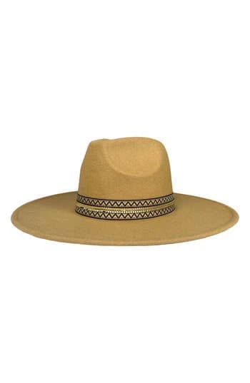 MARCUS ADLER Women's Aubrey Wide Brim Wool Blend Panama Hat