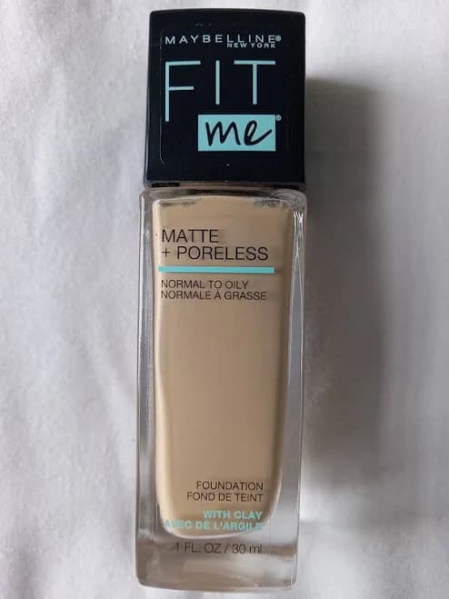 Maybelline Fit Me Foundation 128 Warm Nude Matte+ Poreless Normal To