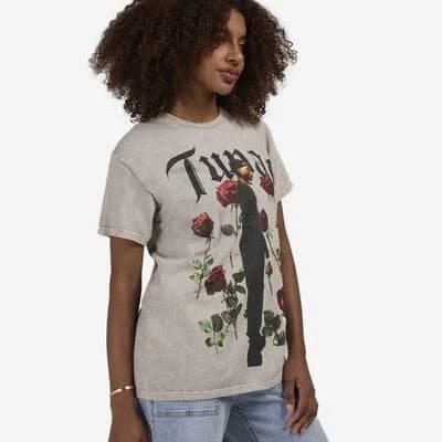 Women's Tupac Roses T-Shirt
