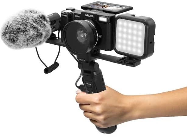Minolta MND60V 64MP 4K60FPS Ultra HD Auto Focus Vlogging & Content Creator's Camera Kit