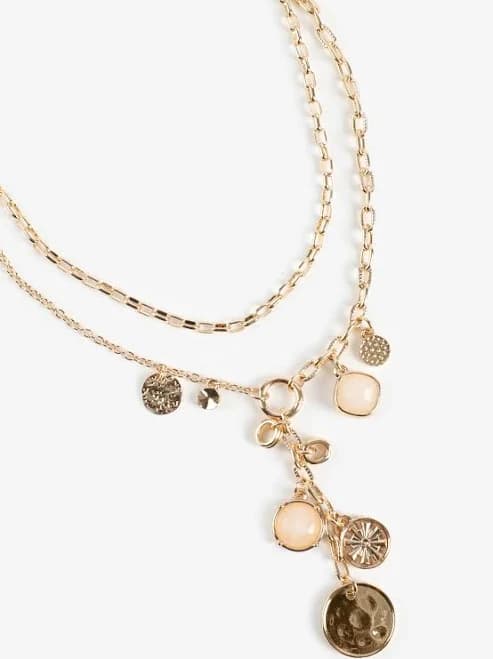 maurices Women's Multi Charm Layered Necklace