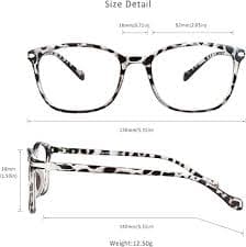 Amazon.com: LifeArt Blue Light Blocking Glasses, Anti Eyestrain, Computer Reading Glasses, Gaming Glasses, TV Glasses for Women and Men, Anti Glare (Leopard, 0.75 Magnification) : Health & Household