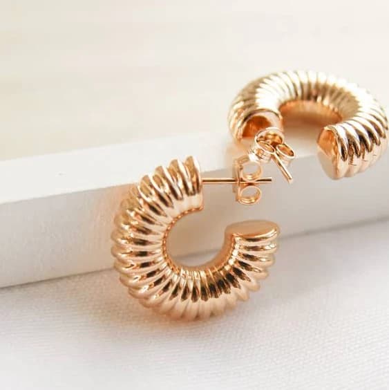 Chunky Hoop Earrings