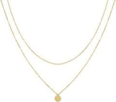 Women's 18K Gold Pendant Necklace Gold Chain Pendant Jewelry Necklace for Her Anniversary Jewelry Present for Wife Gifts for Mother: Buy Online at Best Price in UAE - Amazon.ae