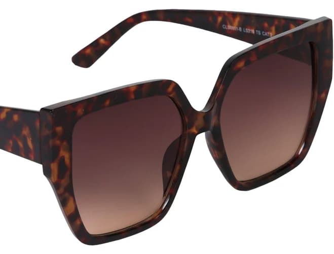 Vintage Women Oversized Sunglasses Designer Luxury Square Sun Glasses UV400 Protection Flat Lens