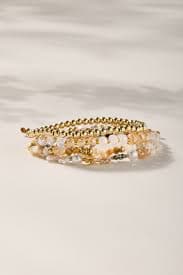 Teresa Flower Beaded Bracelet Set