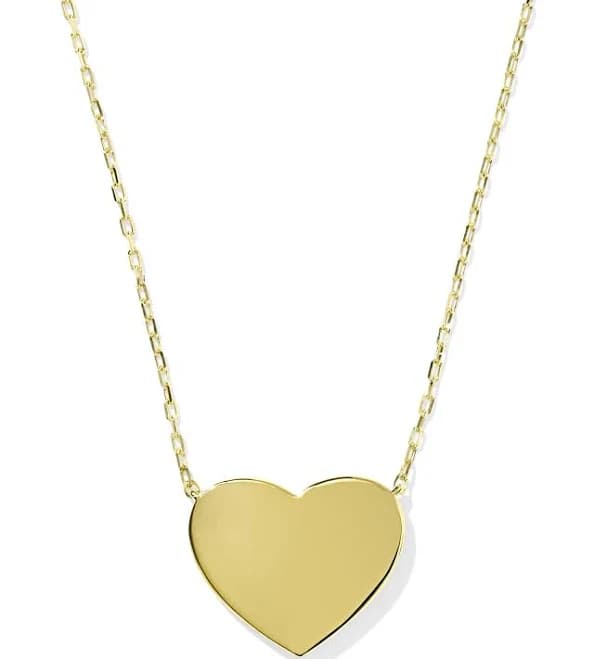 Kendra Scott Mackenzie Sterling Silver Heart Pendant Necklace