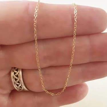 14K Gold Fill Cable Chain Necklace