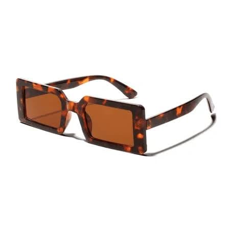 ShadyVEU Bailey Rectangular Slim Vintage UV400 Sunglasses